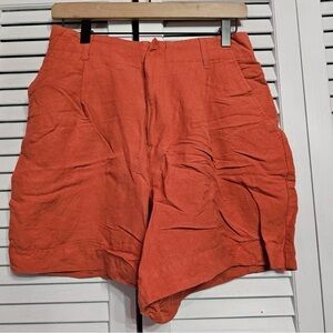 A New Day - Linen Blend Shorts‎